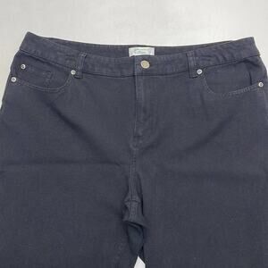 LAURA ASHLEY Women’s 14 Petite Black Jeans